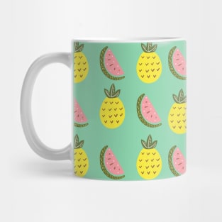 Pineapple-watermelon Pattern Mug